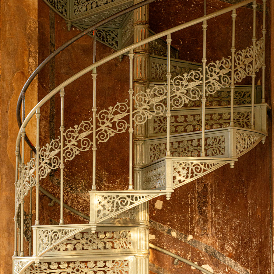 Schloss Belvedere, Treppe zum Turm