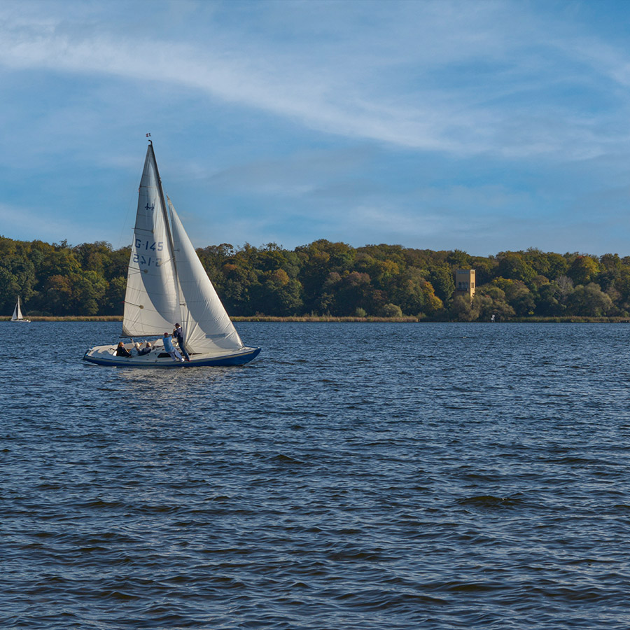 Segeln auf dem Jungfernsee