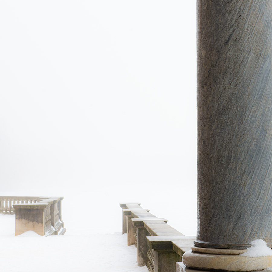 Terrasse des Marmorpalais im Winter