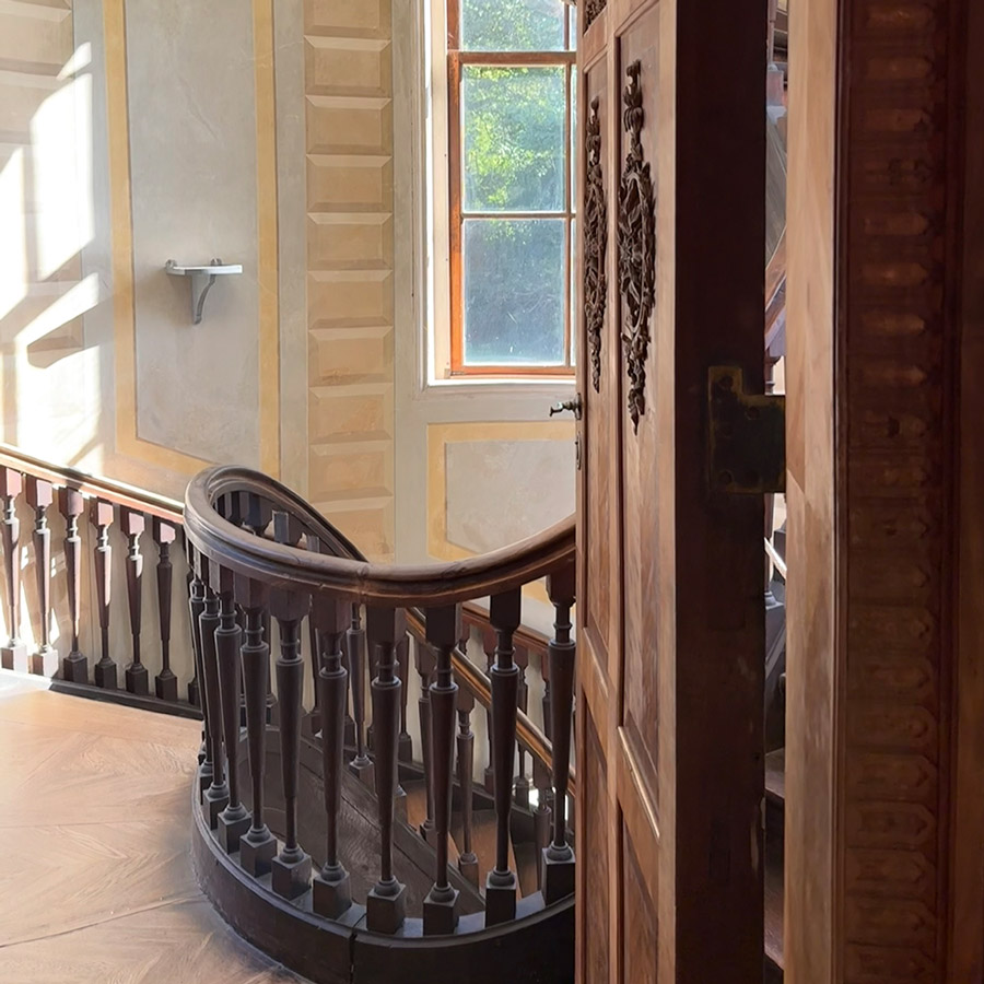 Pfaueninsel-Schloss, Treppenaufgang