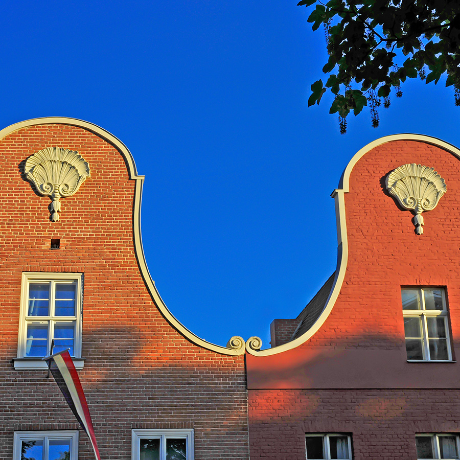 Giebel von Holländerhäusern