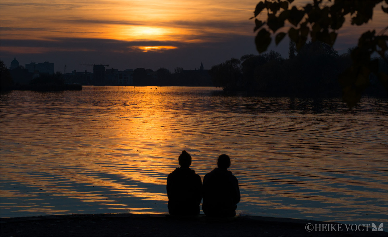 Der Tiefe See bei Sonnenuntergang